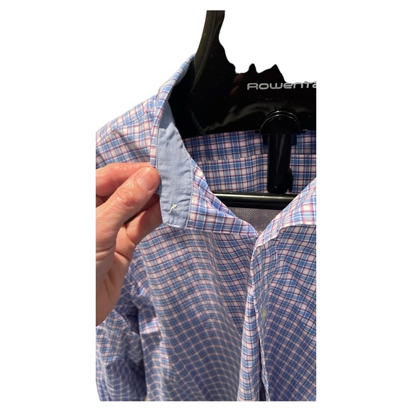 Polo Ralph Lauren 2XLT poplin plaid shirt with spread collar - Picture 5 of 10